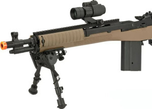 MATRIX СНАЙПЕРСКАЯ ВИНТОВКА M1A SOCOM 16 AEG WITH BIPOD TAN 34185