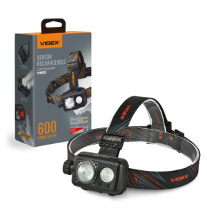 VIDEX НАЛОБНЫЙ ФОНАРЬ VLF-H189 600LM 5000K 34123