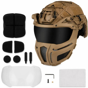WOSPORT ЗАЩИТНАЯ МАСКА FAST HELMET TAN 34621