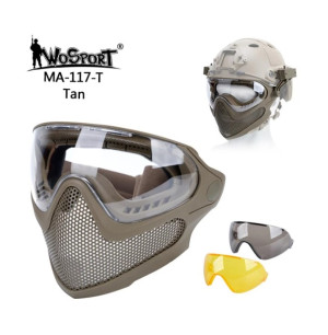 WOSPORT МАСКА ЗАХИСНА PILOT MASK TAN 33005