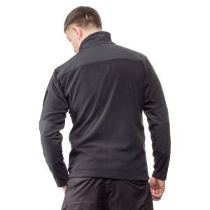ALPINE CROWN MILITARY ФЛИСОВАЯ КОФТА GRENADE GRID FLEECE BLACK