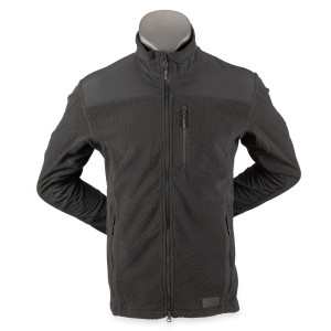 ALPINE CROWN MILITARY ФЛИСОВАЯ КОФТА GRENADE GRID FLEECE BLACK
