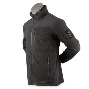 ALPINE CROWN MILITARY ФЛИСОВАЯ КОФТА GRENADE GRID FLEECE BLACK