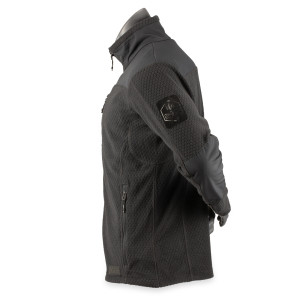 ALPINE CROWN MILITARY ФЛИСОВАЯ КОФТА GRENADE GRID FLEECE BLACK