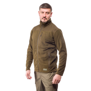 ALPINE CROWN MILITARY ФЛИСОВАЯ КОФТА GRENADE GRID FLEECE ARMY GREEN