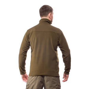 ALPINE CROWN MILITARY ФЛИСОВАЯ КОФТА GRENADE GRID FLEECE ARMY GREEN
