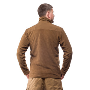 ALPINE CROWN MILITARY ФЛИСОВАЯ КОФТА GRENADE GRID FLEECE COYOTE