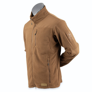 ALPINE CROWN MILITARY ФЛИСОВАЯ КОФТА GRENADE GRID FLEECE COYOTE