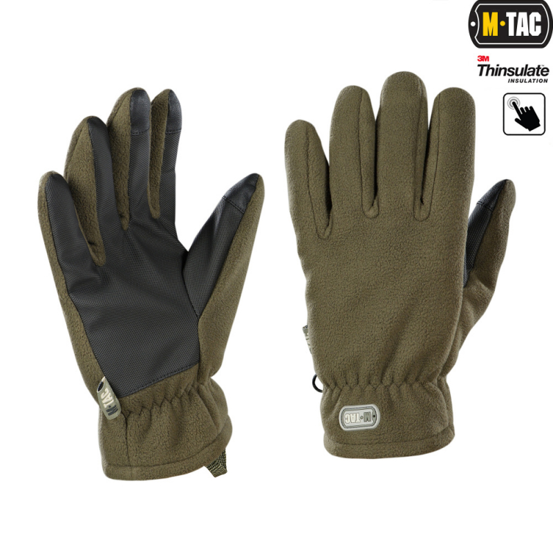 M-TAC ПЕРЧАТКИ FLEECE THINSULATE OLIVE