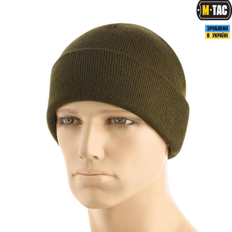M-TAC ШАПКА ТОНКА В'ЯЗКА 100% АКРИЛ DARK OLIVE