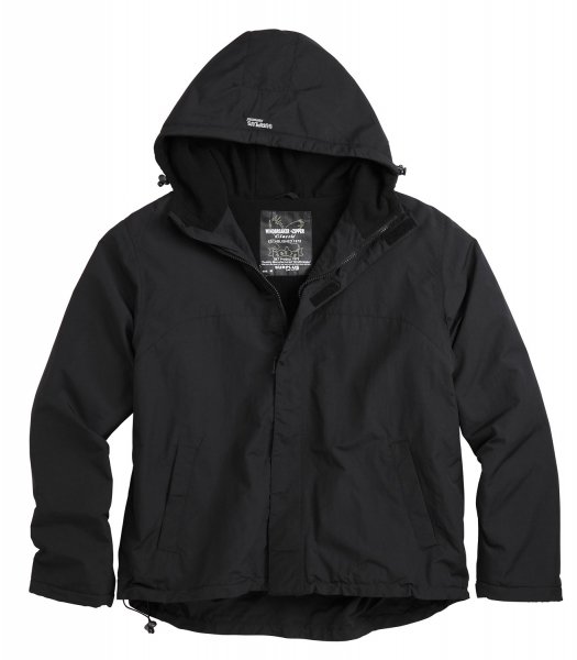 SURPLUS КУРТКА ZIPPER WINDBREAKER OVERSIZE BLACK 20-7002-93