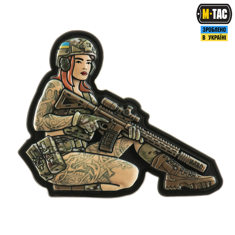 M-TAC НАШИВКА TACTICAL GIRL №2 SKANDINAVIK PVC MC