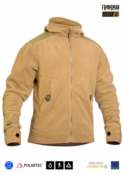 P1G-TAC КУРТКА FRWJ POLARTEC COYOTE BROWN UA281-29901-CB