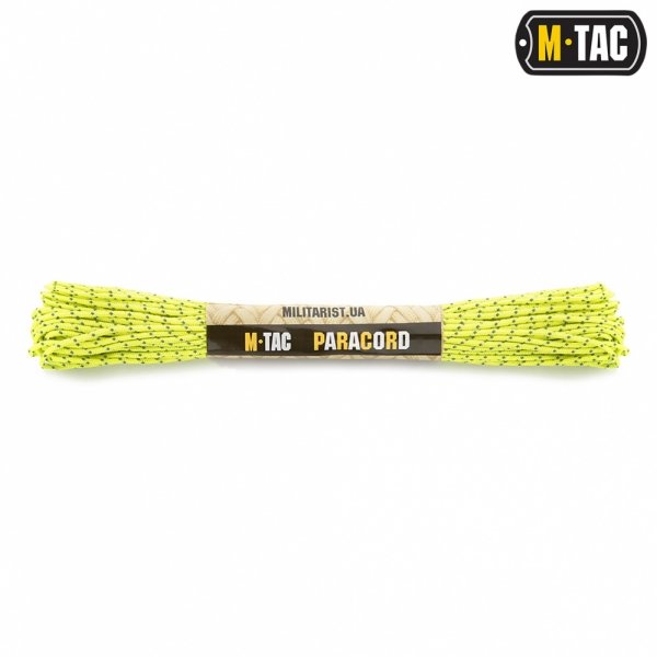 M-TAC ПАРАКОРД MINICORD REFLECTIVE NEON YELLOW 15М