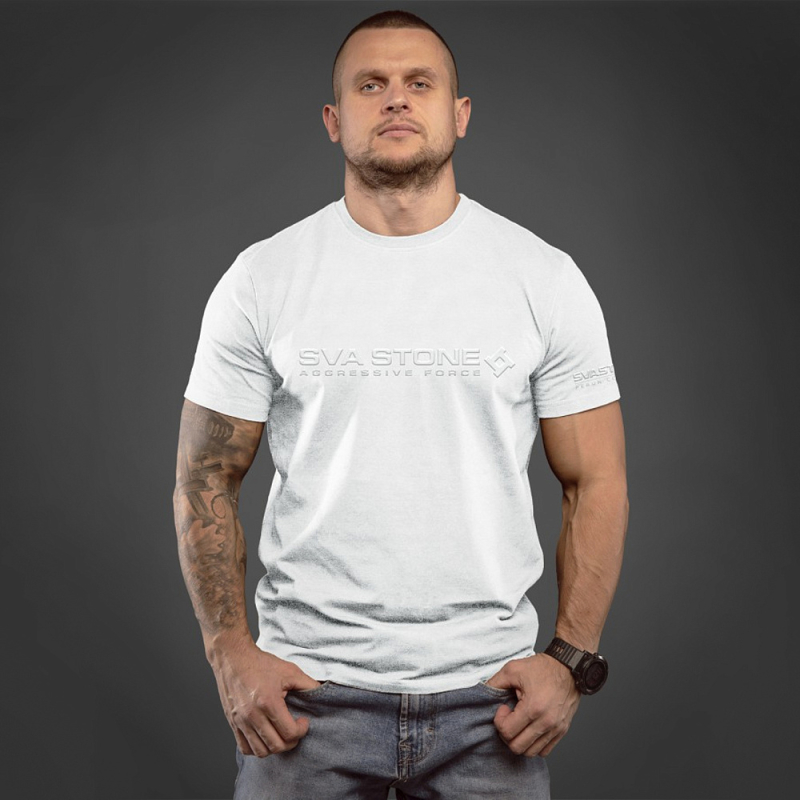 SVASTONE ФУТБОЛКА LOGO WHITE