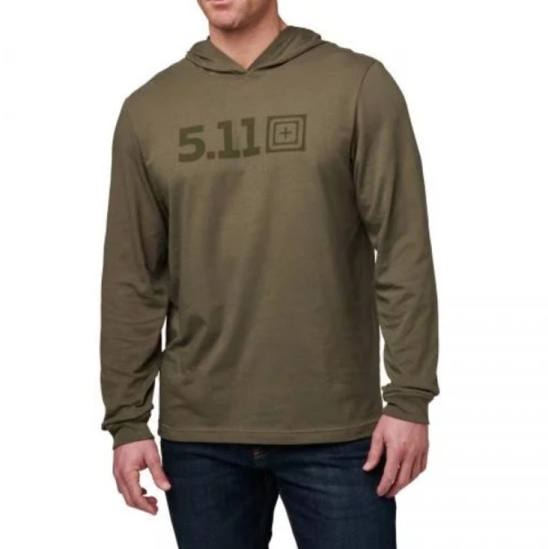 5.11 РЕГЛАН HOODED LONG SLEEVE RANGER GREEN 76165-186