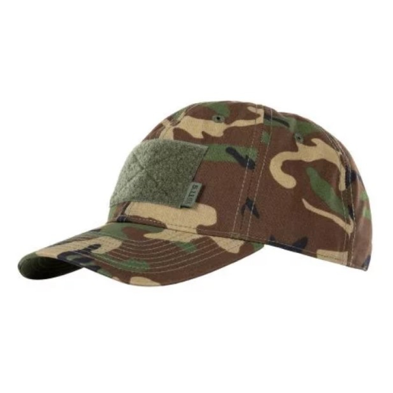 5.11 КЕПКА ТАКТИЧЕСКАЯ FLAG BEARER CAP WOODLAND WOODLAND 89515-938