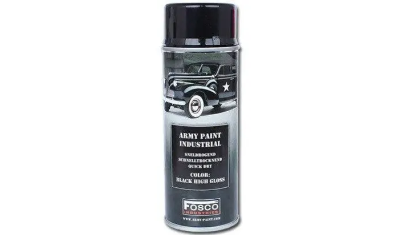 FOSCO КРАСКА МАСКИРОВОЧНАЯ ДЛЯ ОРУЖИЯ BLACK HIGH GLOSS 12093(035031)