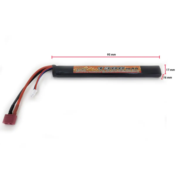 VBPOWER АКУМУЛЯТОР LIPO 7.4V 1300MAH 20-40C 31882