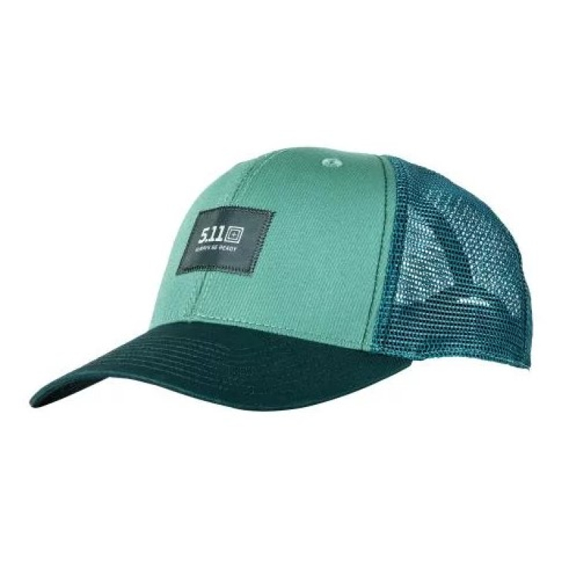 5.11 КЕПКА ТАКТИЧЕСКАЯ LEGACY BOX TRUCKER CAP POND 89186-798