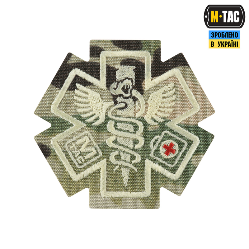 M-TAC НАШИВКА PARAMEDIC (ВИШИВКА) MULTICAM
