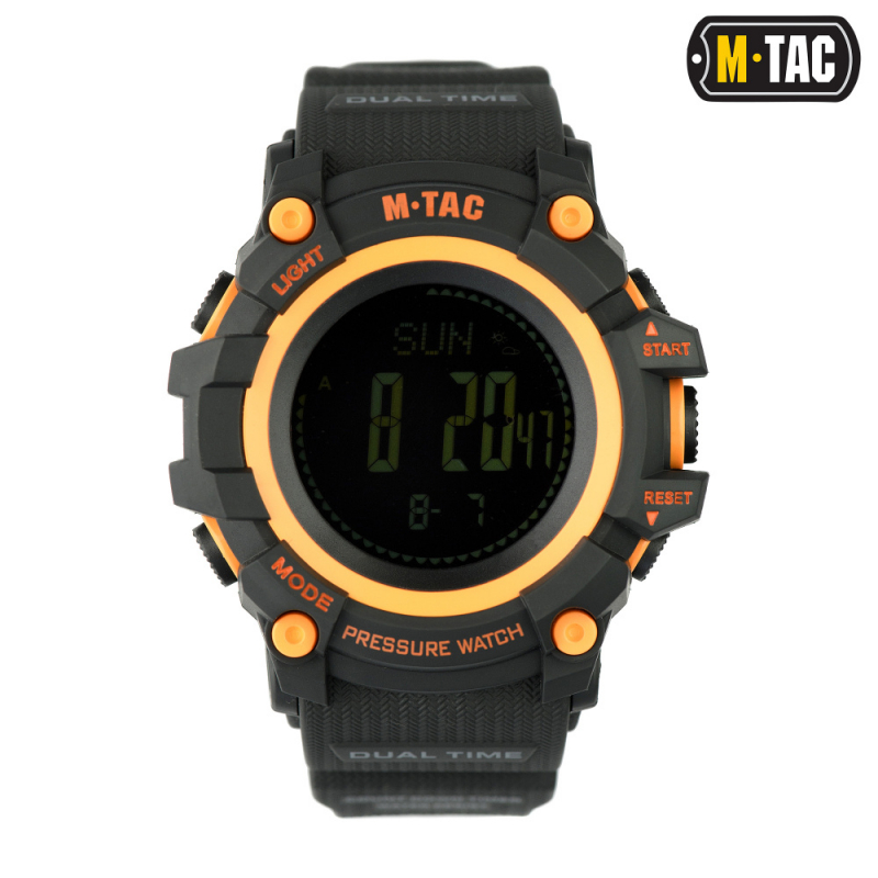 M-TAC ЧАСЫ ТАКТИЧЕСКИЕ ADVENTURE BLACK/ORANGE