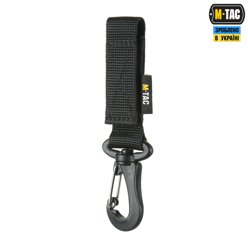 M-TAC КРІПЛЕННЯ З КАРАБІНОМ BLACK