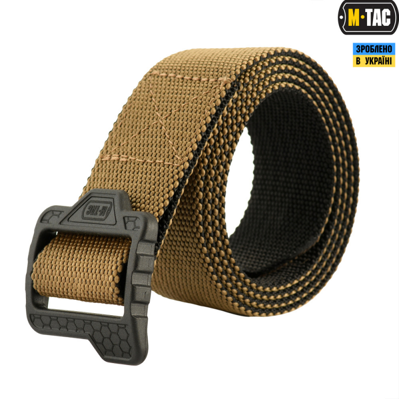 M-TAC РЕМЕНЬ DOUBLE SIDED LITE TACTICAL BELT HEX COYOTE/BLACK