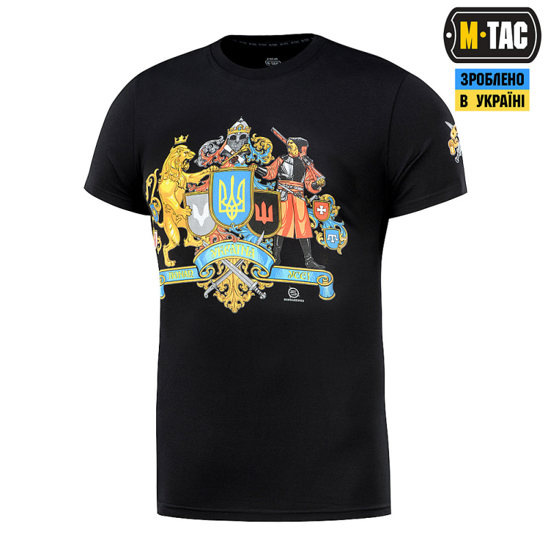 M-TAC ФУТБОЛКА УКРАЇНА ПОНАД УСЕ! BLACK