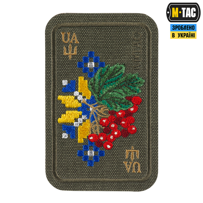 M-TAC НАШИВКА ОРНАМЕНТ КАЛИНА (ВЫШИВКА) RANGER GREEN