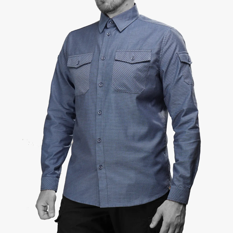 UATAC РУБАШКА PLAID BLUE 5123