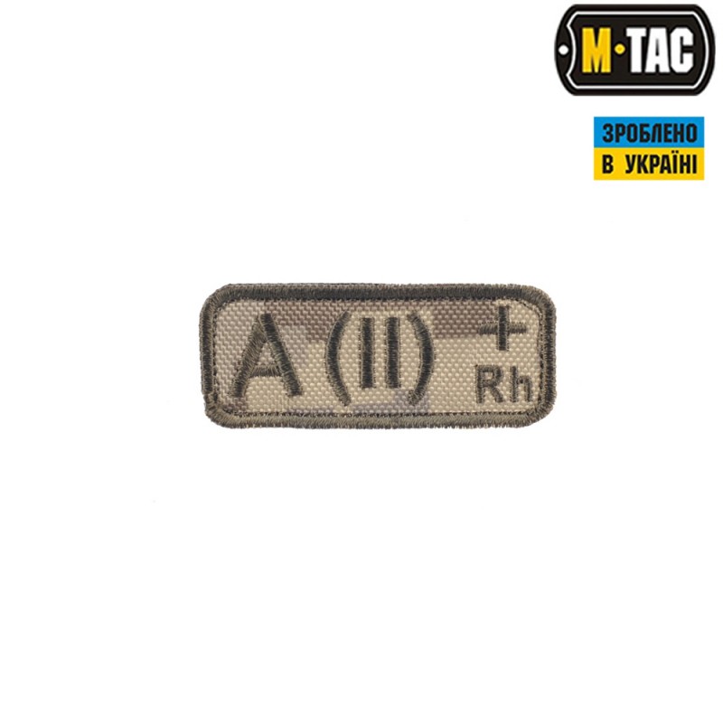 M-TAC НАШИВКА ГРУППА КРОВИ A(II) RH+ MM14