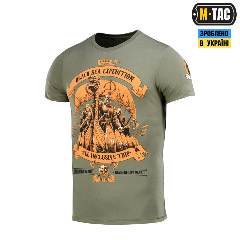 M-TAC ФУТБОЛКА BLACK SEA EXPEDITION LIGHT OLIVE