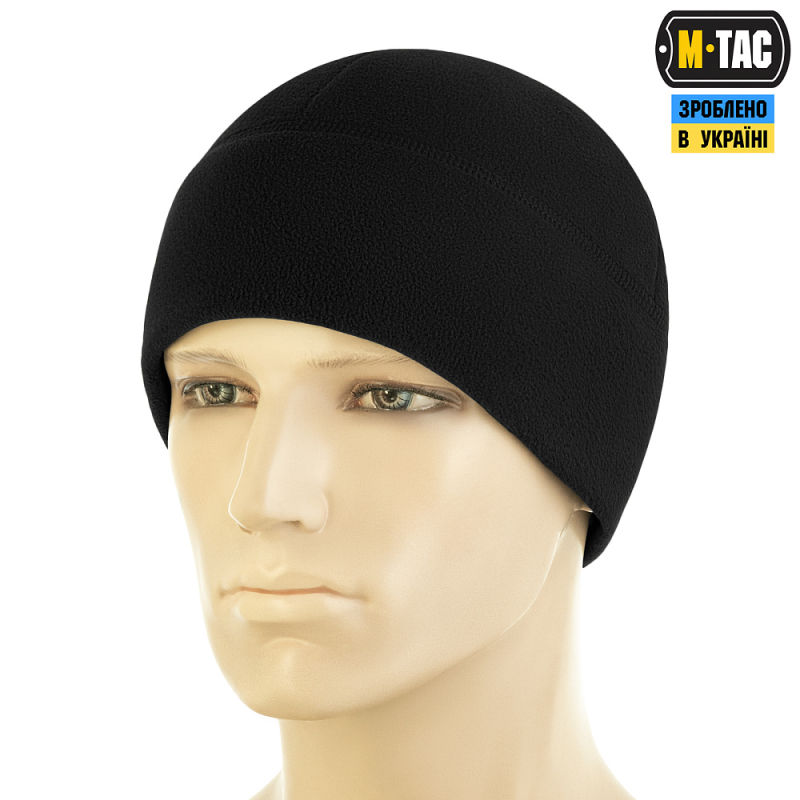 M-TAC ШАПКА WATCH CAP ELITE ФЛІС (320Г/М2) WITH SLIMTEX BLACK