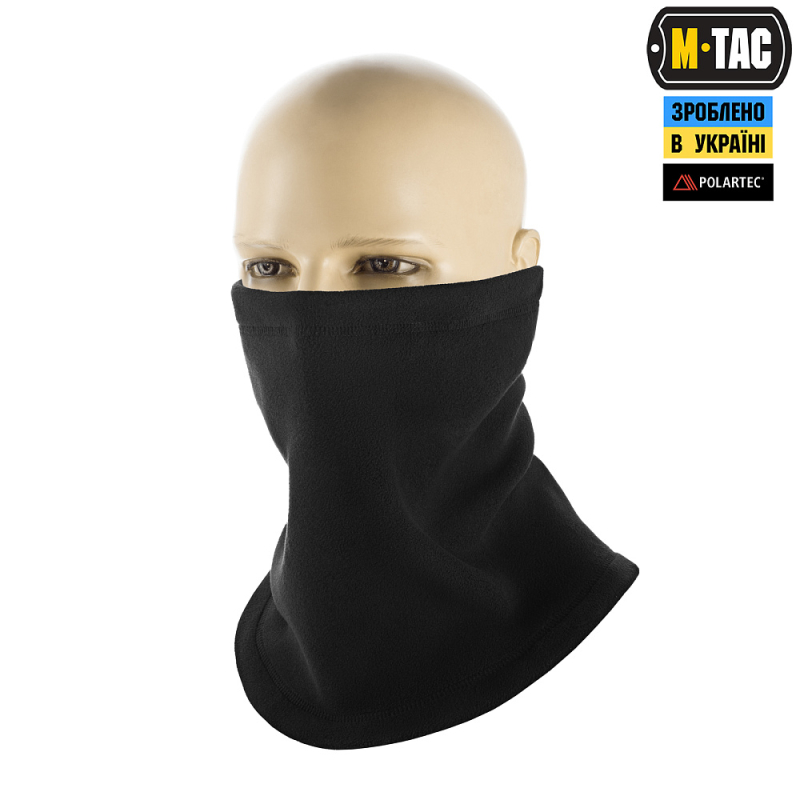 M-TAC ШАРФ-ТРУБА ELITE КОРОТКИЙ С ЗАТЯЖКОЙ ФЛИС (320Г/М2) BLACK