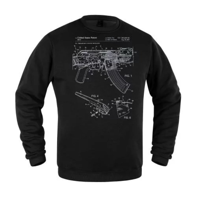 P1G-TAC СВІТШОТ ЗИМОВИЙ AK-47 COMBAT BLACK UA281-29911-BK-AK