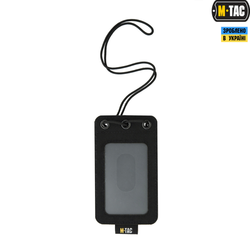 M-TAC БЭЙДЖ С ПРОЗРАЧНОЙ ПАНЕЛЬЮ BLACK