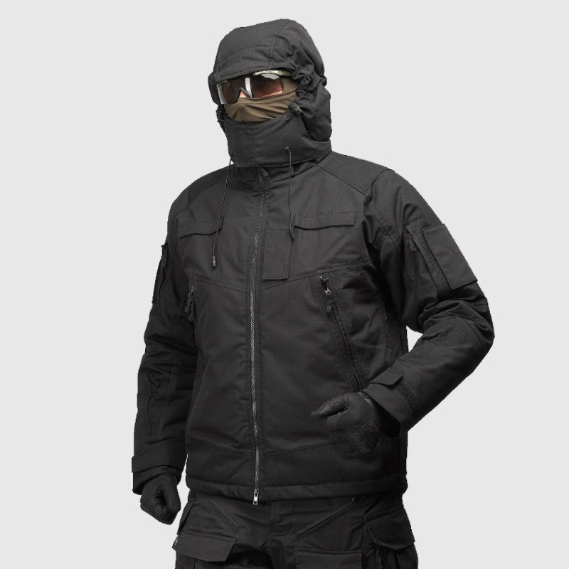 UATAC КУРТКА ЗИМНЯЯ ТАКТИЧЕСКАЯ RIPSTOP CLIMASHIELD APEX BLACK 3631