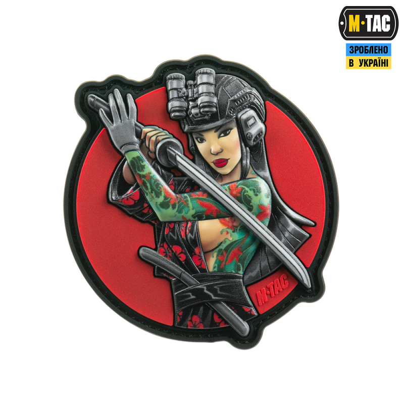 M-TAC НАШИВКА TACTICAL GIRL №3 ВОДОГРАЙ БІРЮЗА PVC