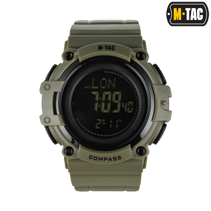 M-TAC ГОДИННИК ТАКТИЧНИЙ З КОМПАСОМ 2233 ARMY GREEN