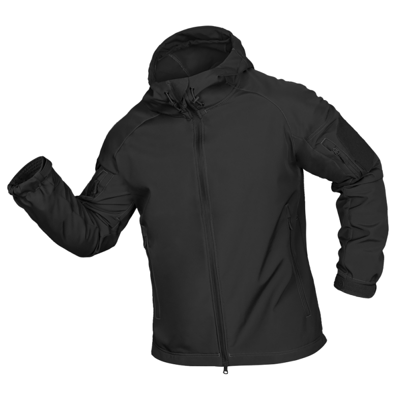 CAMO-TEC КУРТКА STALKER SOFTSHELL BLACK 7226