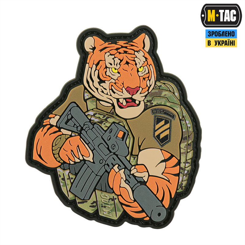 M-TAC НАШИВКА ТИГР 3-ТЯ ШТУРМОВА БРИГАДА PVC