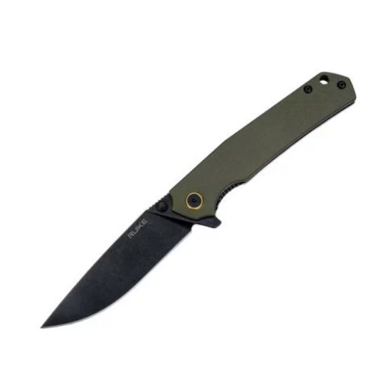 RUIKE НОЖ СКЛАДНОЙ OLIVE P801-G