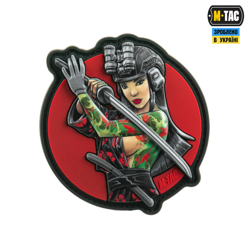 M-TAC НАШИВКА TACTICAL GIRL №3 ВОДОГРАЙ GREEN PVC