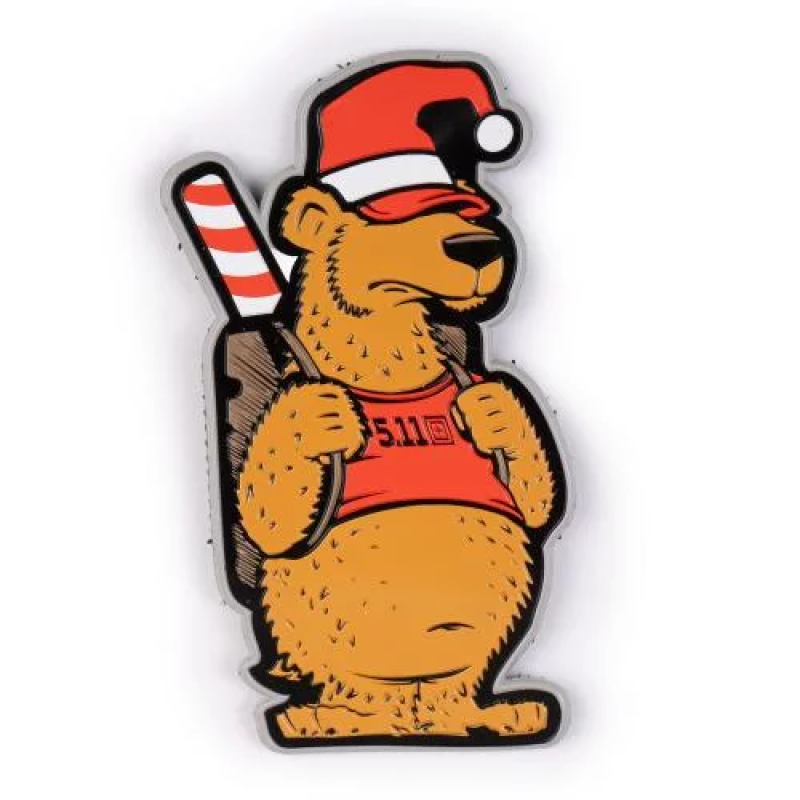 5.11 НАШИВКА XMAS BEAR PATCH MULTI 511-XMAS-04