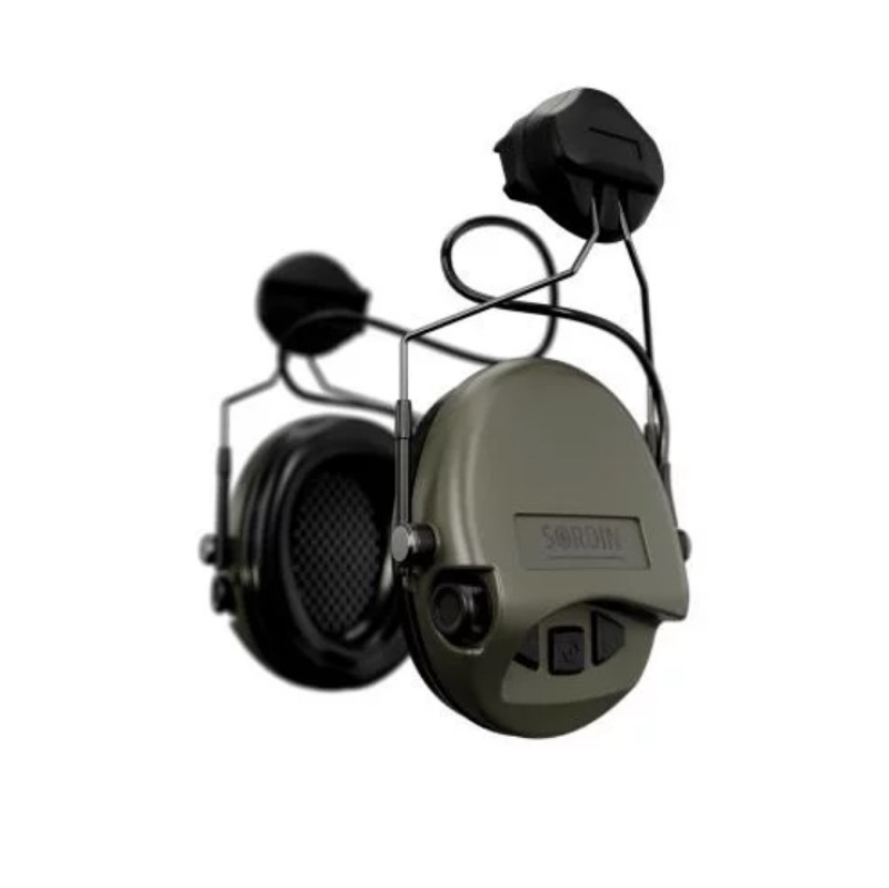SORDIN НАУШНИКИ АКТИВНЫЕ SUPREME MIL AUX ARC RAIL GREEN 72308-06-S