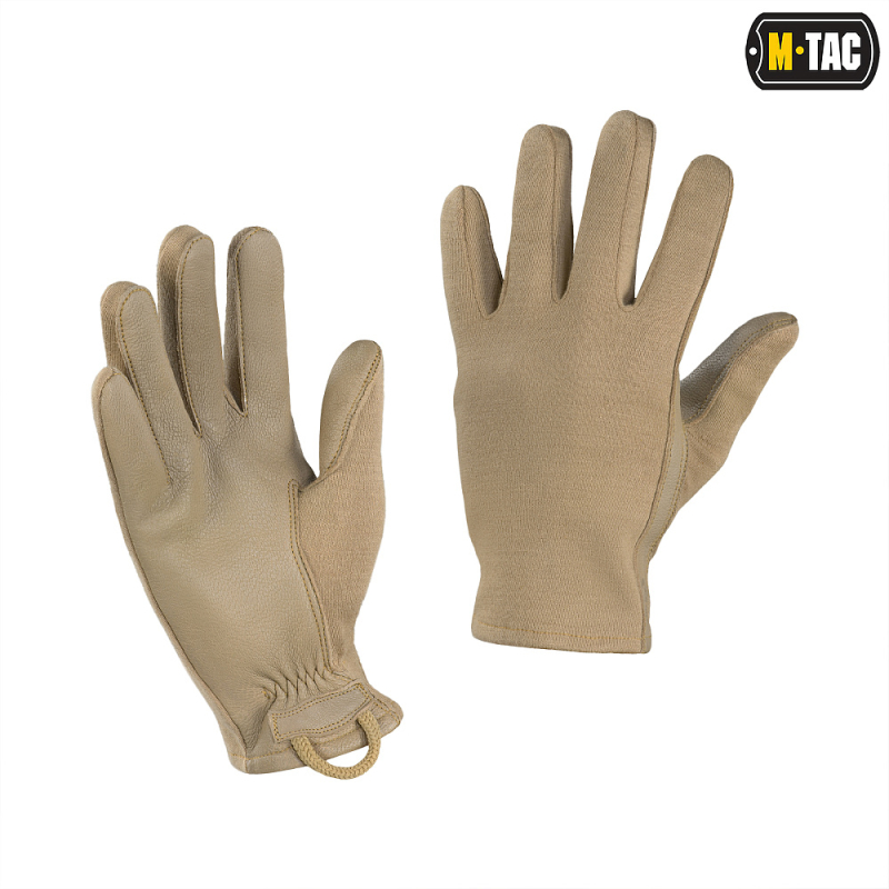 M-TAC ПЕРЧАТКИ NOMEX SPORT LEATHER COYOTE