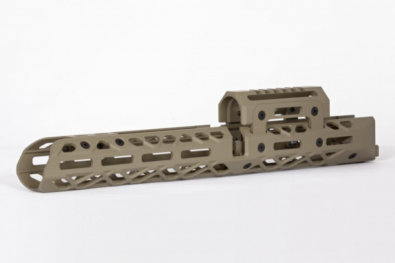 КРУК ЦЕВЬЕ ДЛЯ АК ДЛИННОЕ С КРЕПЛЕНИЕМ M-LOK И КОРОТКИМ МОСТОМ COYOTE TAN