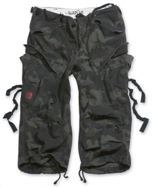 SURPLUS ШОРТЫ ENGINEER VINTAGE 3/4 BLACK CAMO 07-5597-42