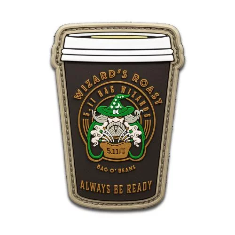 5.11 НАШИВКА WIZARDS ROAST PATCH BLACK 92432-019